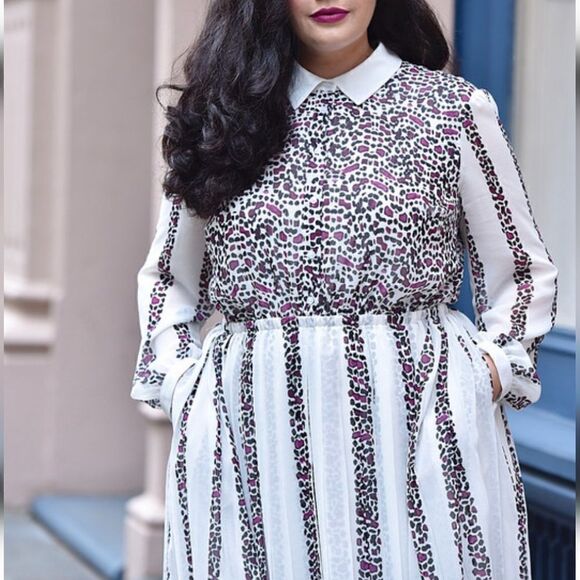 Girl With Curves x Lane Bryant Cheetah Dress - Picture 2 of 9